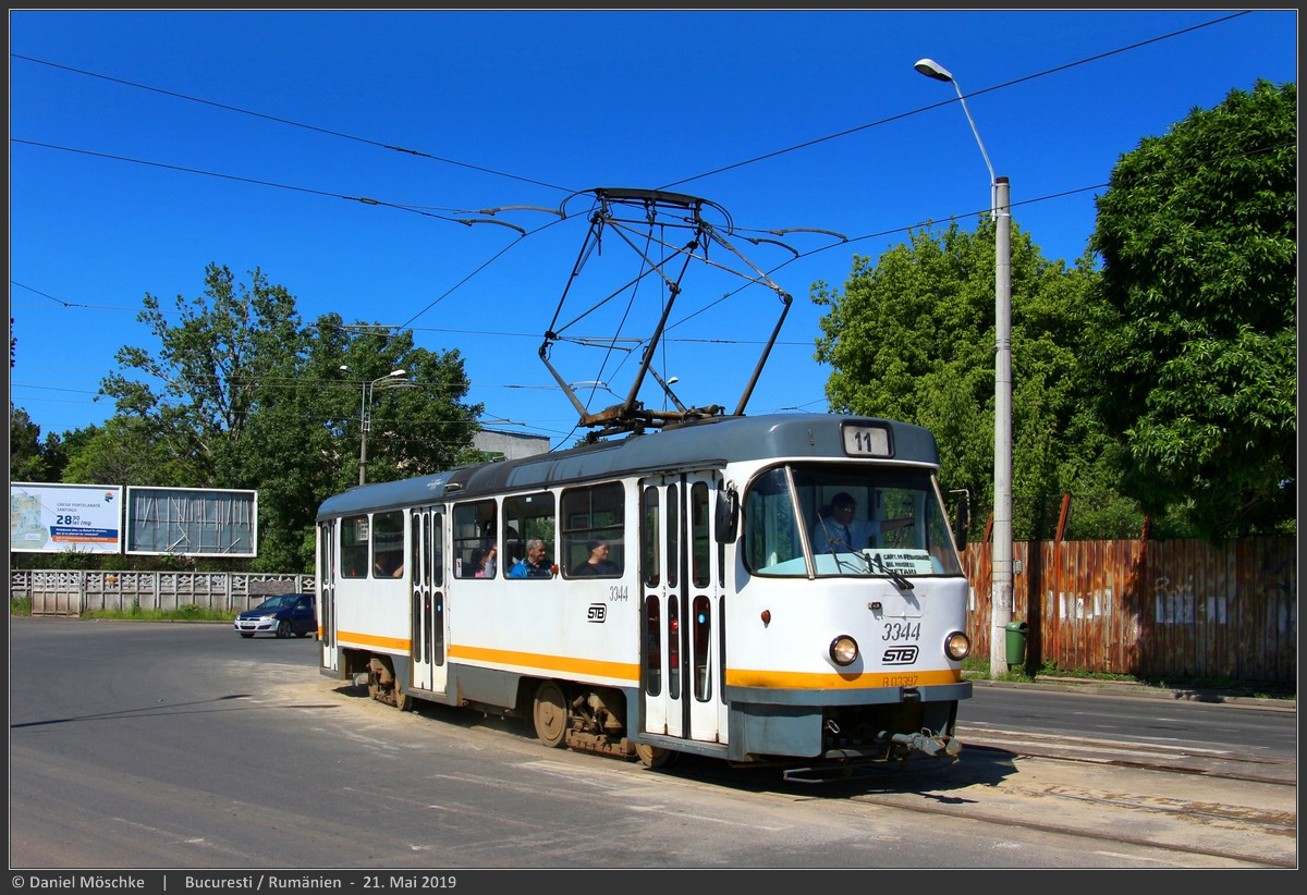 Bucureşti - Ilfov, Tatra T4R Nr. 3344
