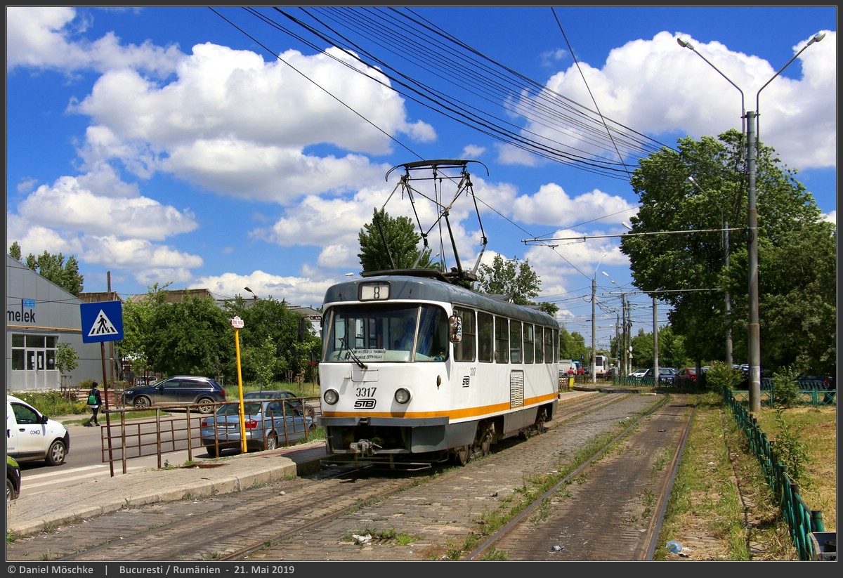 Бухарест - Илфов, Tatra T4R № 3317