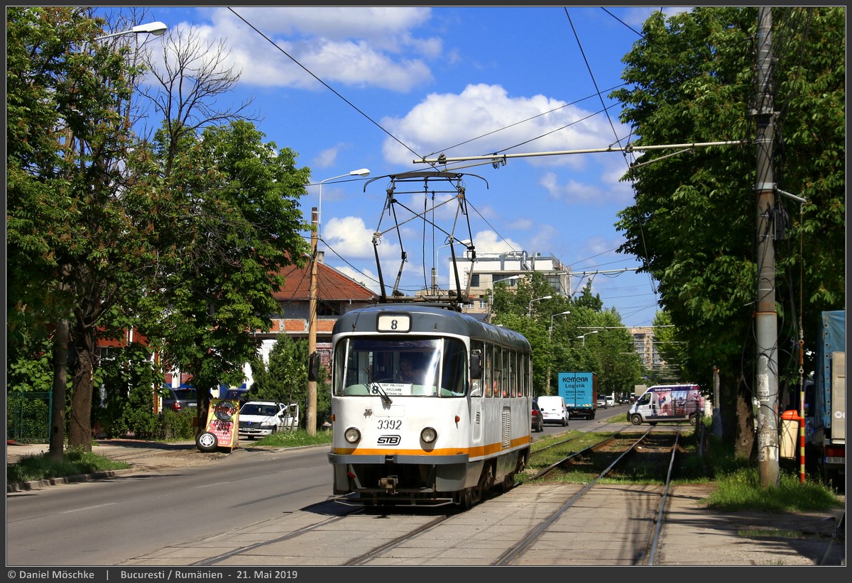 Бухарест - Илфов, Tatra T4R № 3392