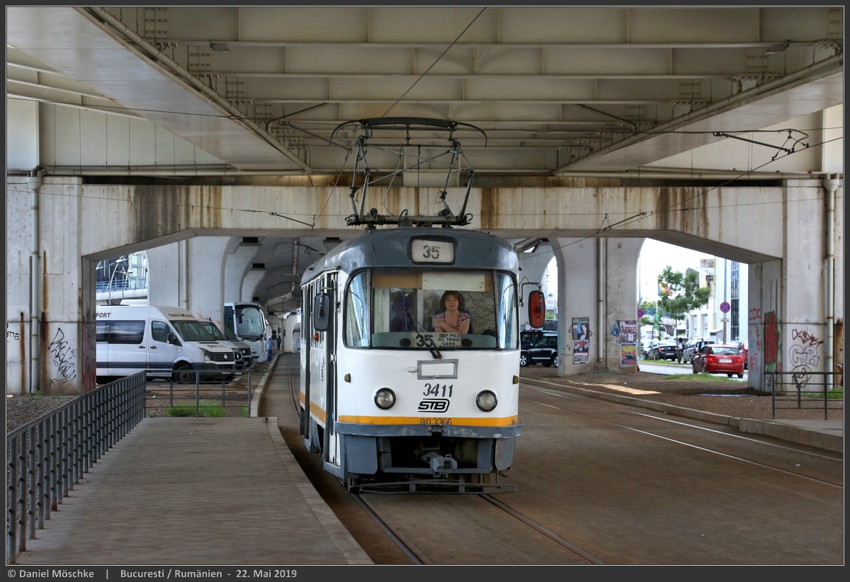 Бухарест - Илфов, Tatra T4R № 3411