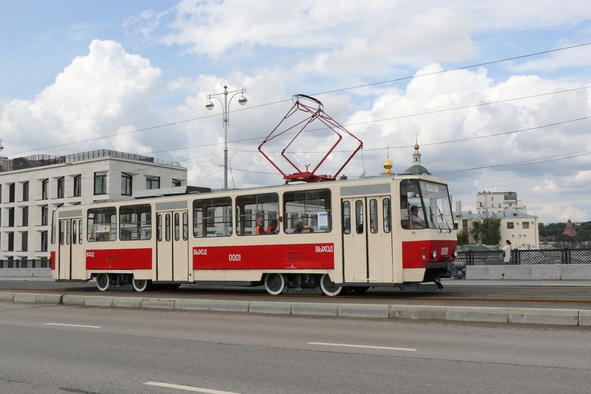 Москва, Tatra T6B5SU № 0001; Москва — День Московского транспорта 13 июля 2019