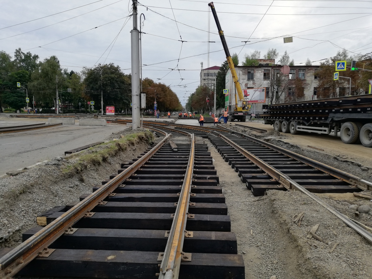 Vladikaukazas — Construction, repair and reconstruction of tram lines