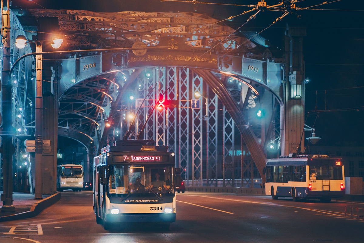 Санкт-Петербург, ВМЗ-5298.01 (ВМЗ-463) № 3304; Санкт-Петербург — Троллейбусные линии и инфраструктура