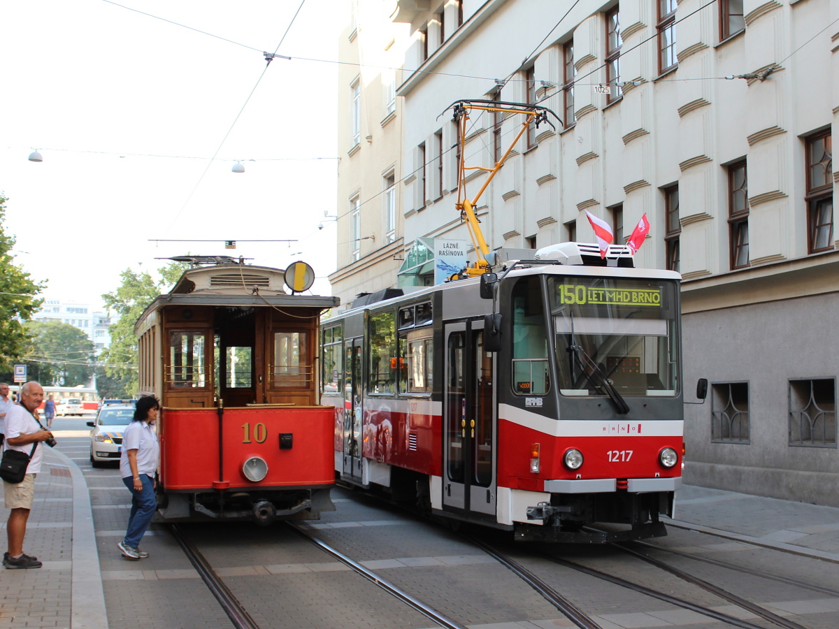 Брно, Graz MV1 № 10; Брно — Streetparty 150 — празднование 150-летия городского транспорта в г. Брно