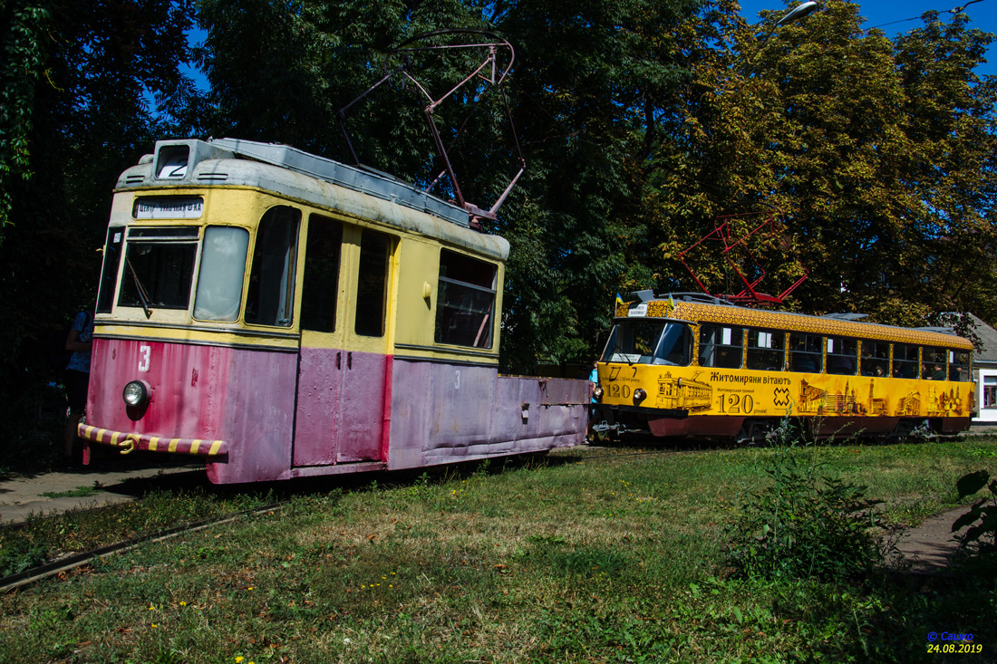 Žytomyr, Gotha T57 č. 3; Žytomyr, Tatra T4SU č. 7