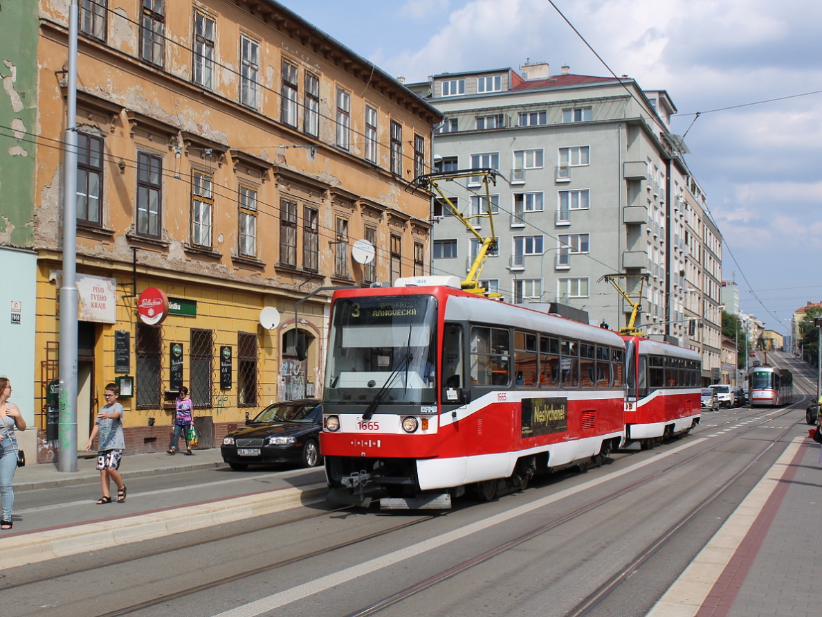 Брно, Tatra T3R (1995) № 1665