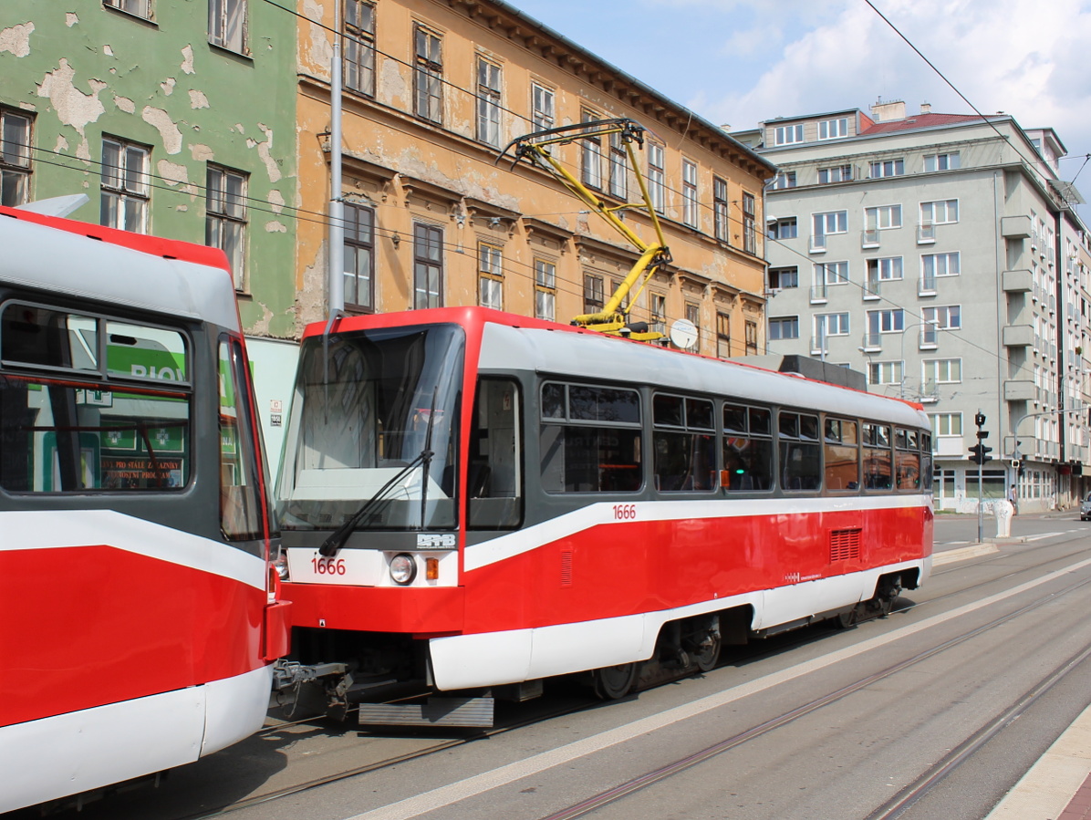 Брно, Tatra T3R (1995) № 1666