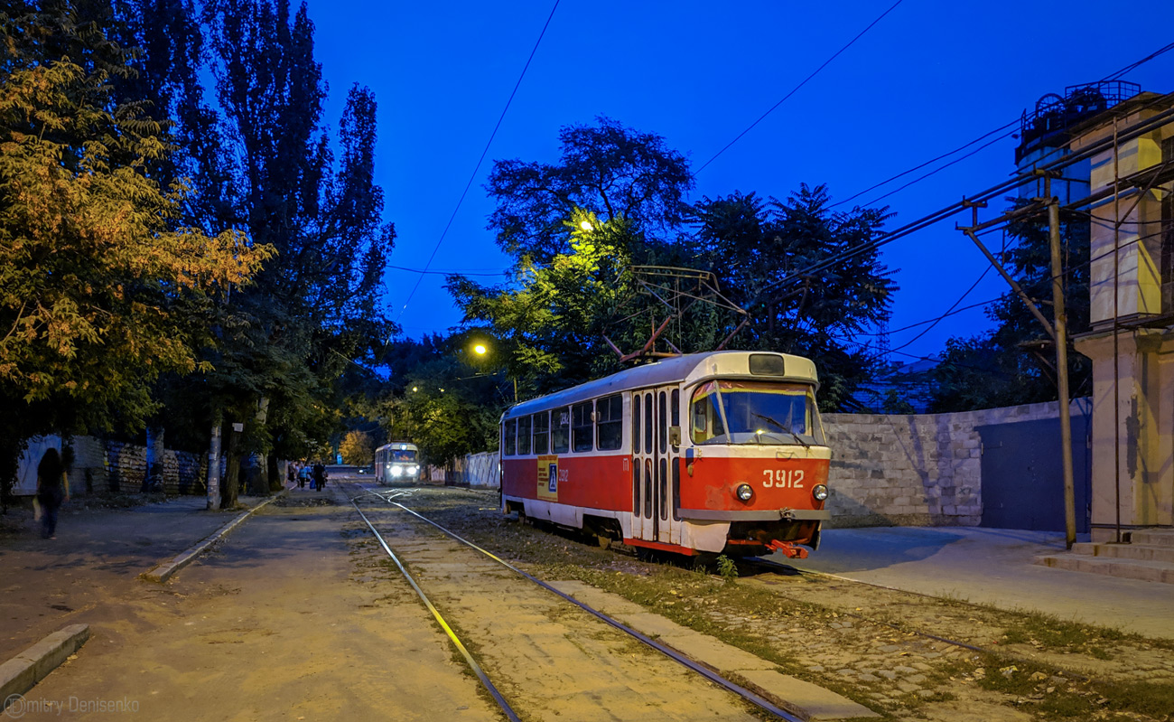 Донецк, Tatra T3SU (двухдверная) № 3912