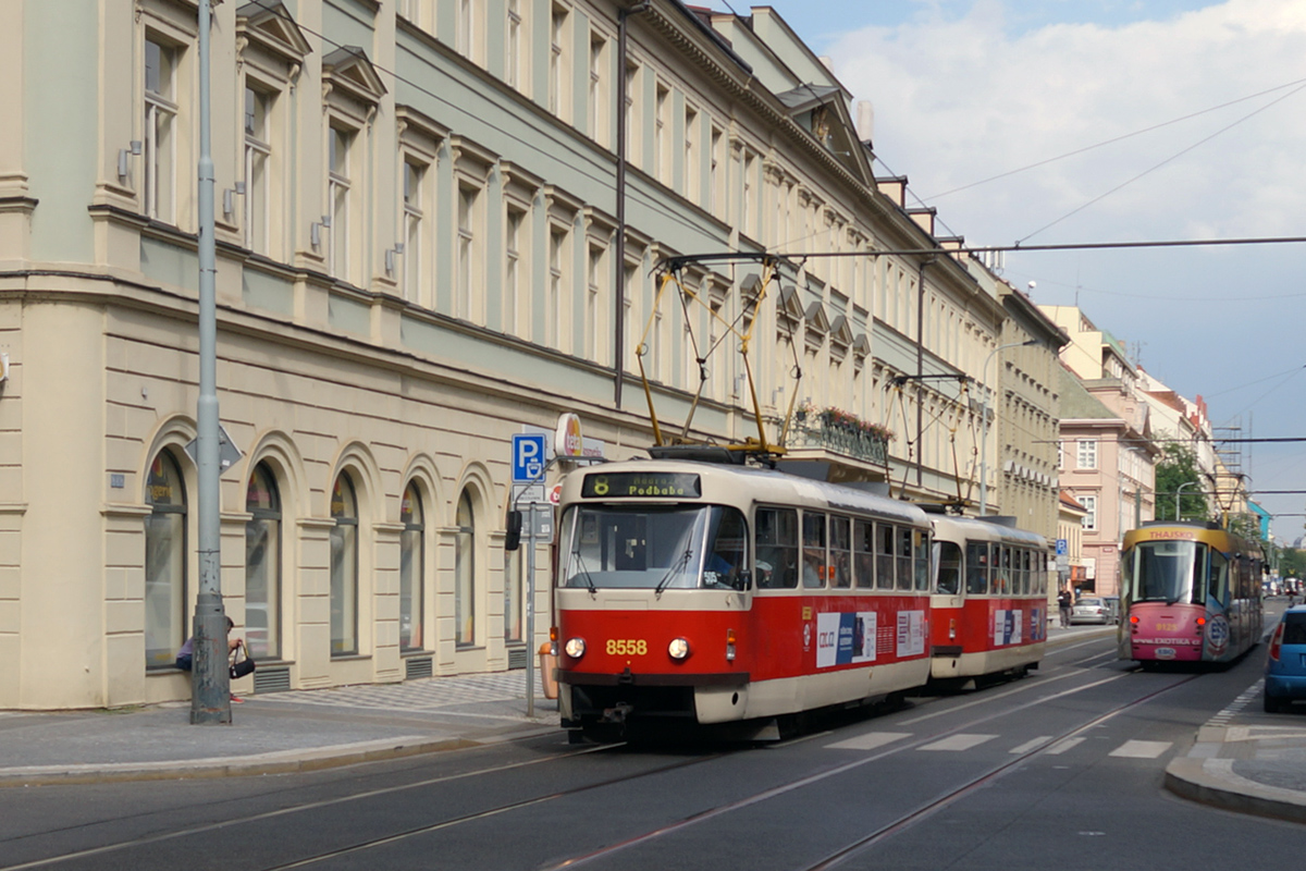 Прага, Tatra T3R.P № 8558