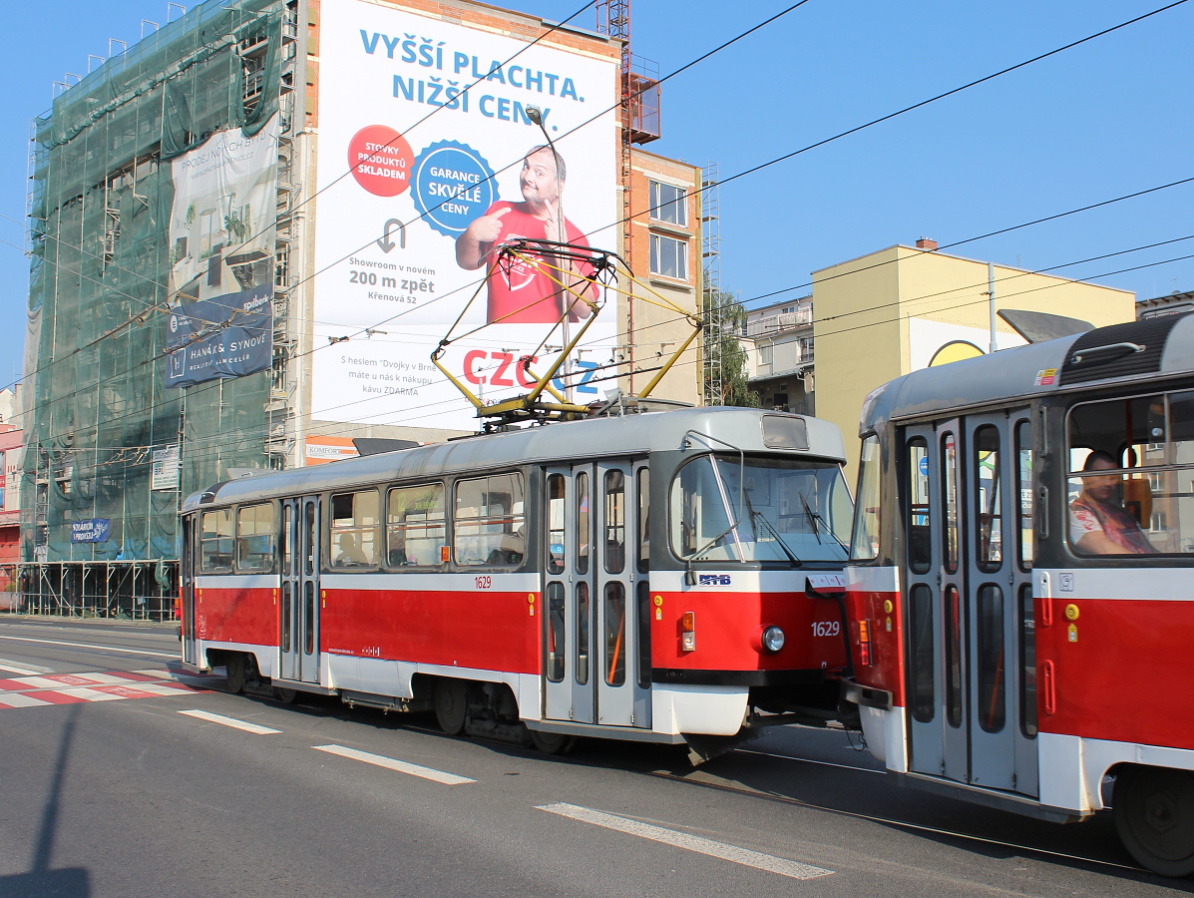 Брно, Tatra T3P № 1629