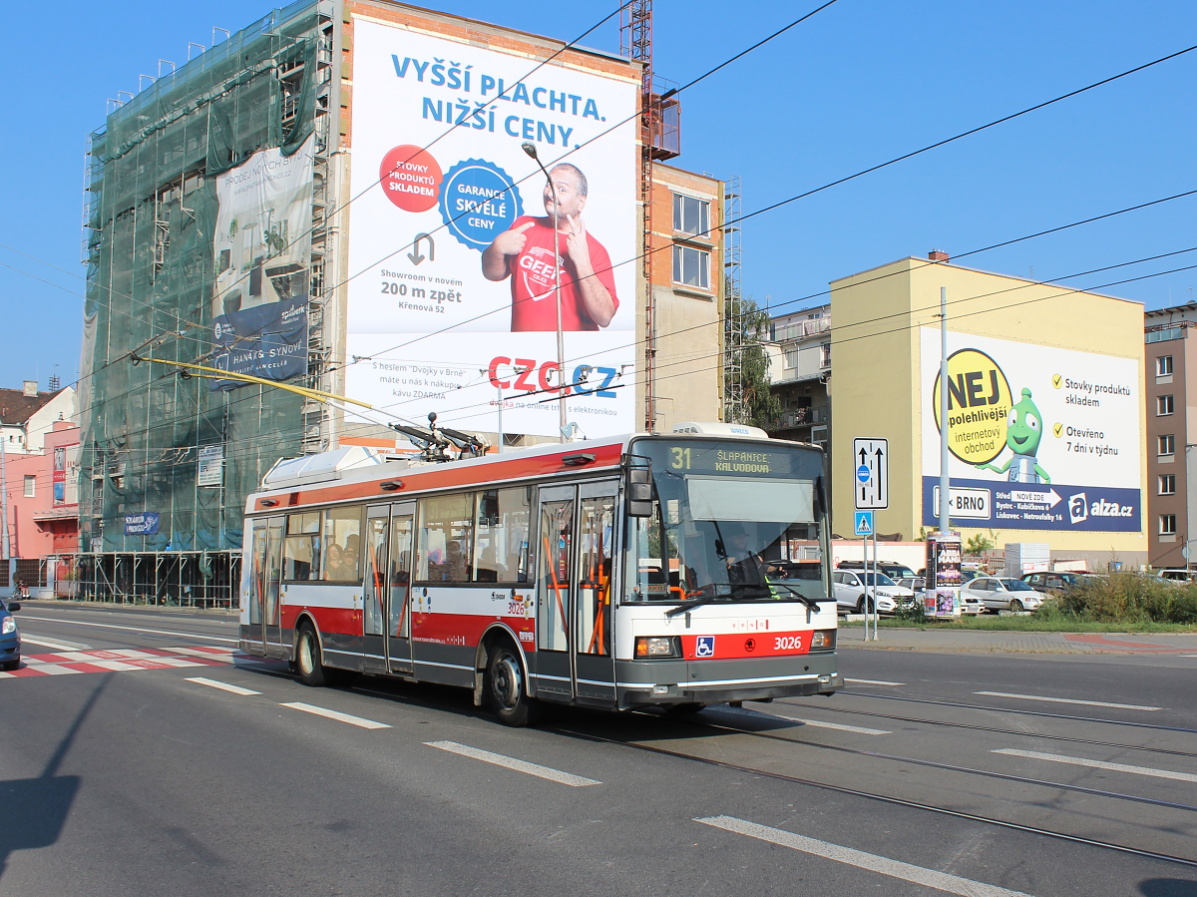 Брно, Škoda 21Tr № 3026