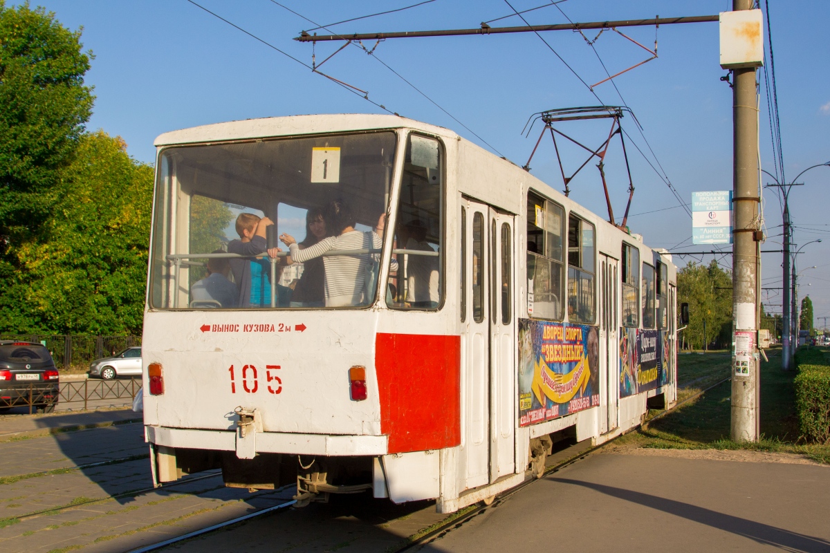 Липецк, Tatra T6B5SU № 105
