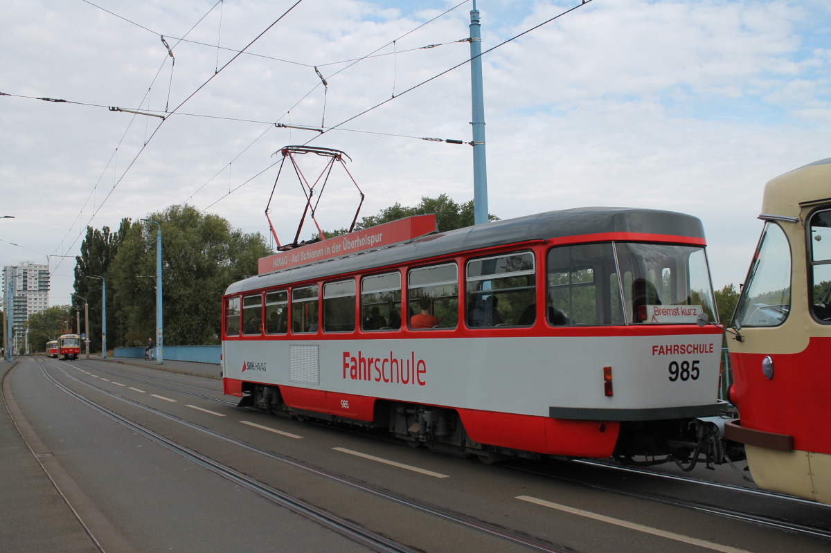 Галле, Tatra T4D № 985; Галле — Юбилей: 50 лет вагонов «Татра Т4Д» в Галле (07.09.2019)