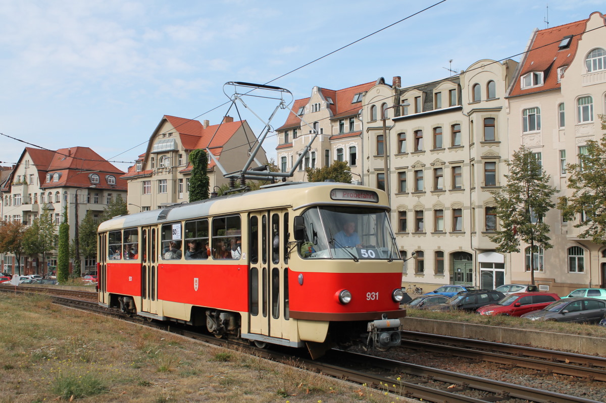 Галле, Tatra T4D № 931; Галле — Юбилей: 50 лет вагонов «Татра Т4Д» в Галле (07.09.2019)