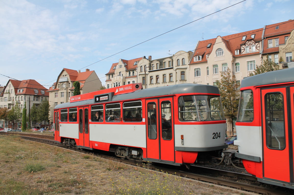 Галле, Tatra B4DC № 204; Галле — Юбилей: 50 лет вагонов «Татра Т4Д» в Галле (07.09.2019)