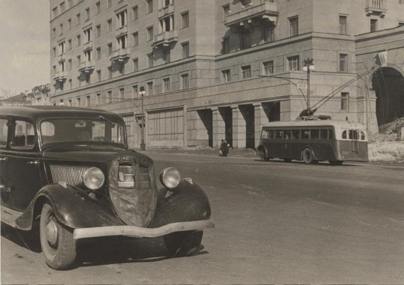 Москва — Исторические фотографии — Трамвай и Троллейбус (1921-1945)