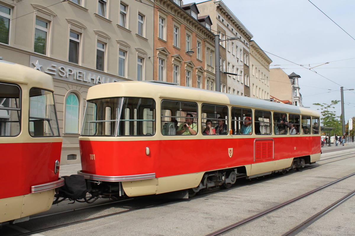 Галле, Tatra B4D № 101; Галле — Юбилей: 50 лет вагонов «Татра Т4Д» в Галле (07.09.2019)