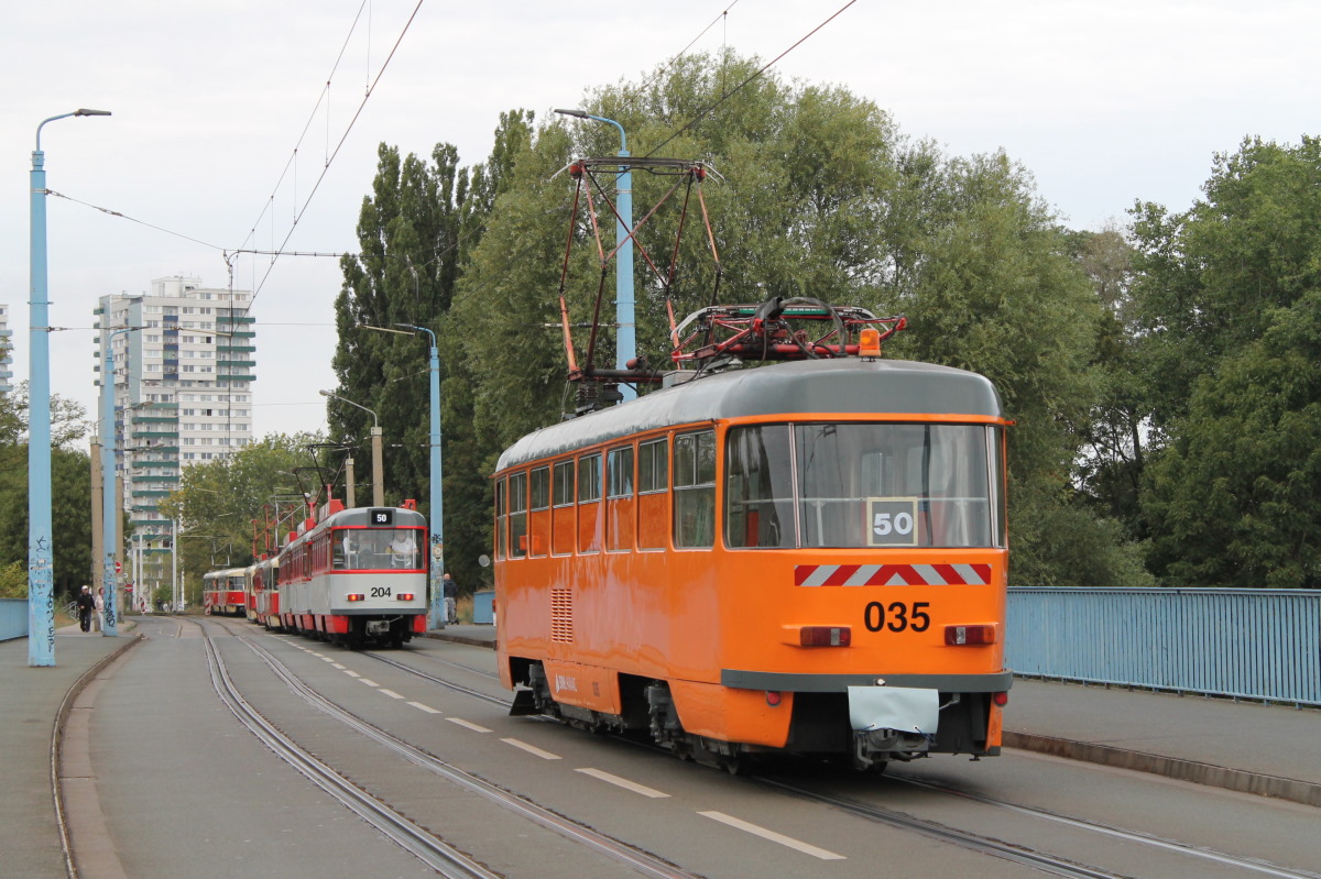 Галле, Tatra T4D № 035; Галле — Юбилей: 50 лет вагонов «Татра Т4Д» в Галле (07.09.2019)