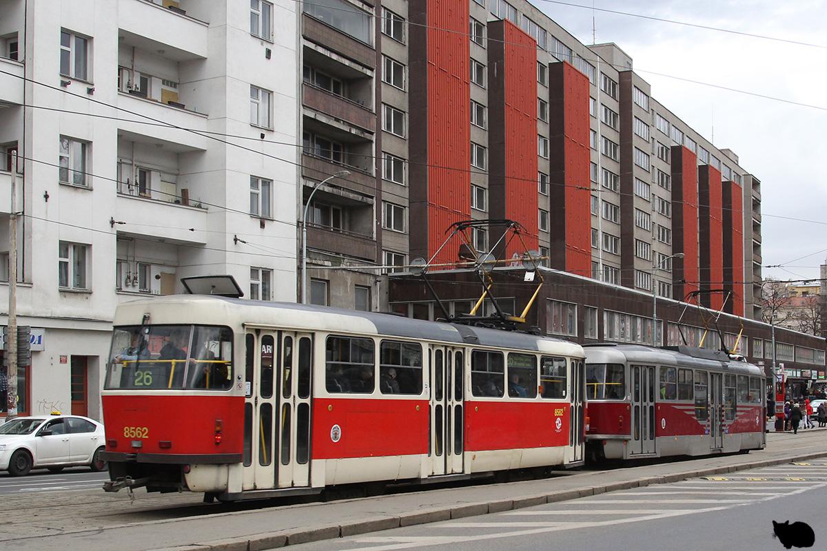 Прага, Tatra T3R.P № 8562