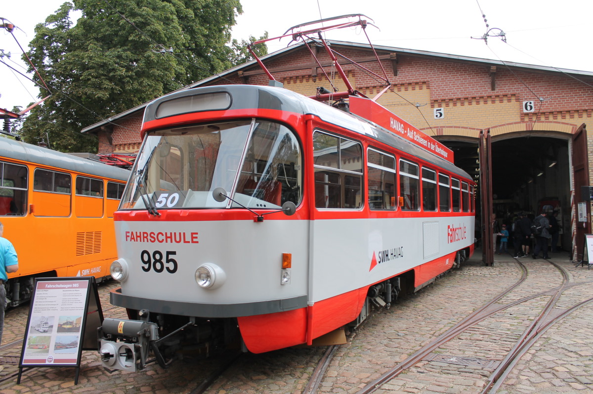 Галле, Tatra T4D № 985; Галле — Юбилей: 50 лет вагонов «Татра Т4Д» в Галле (07.09.2019)