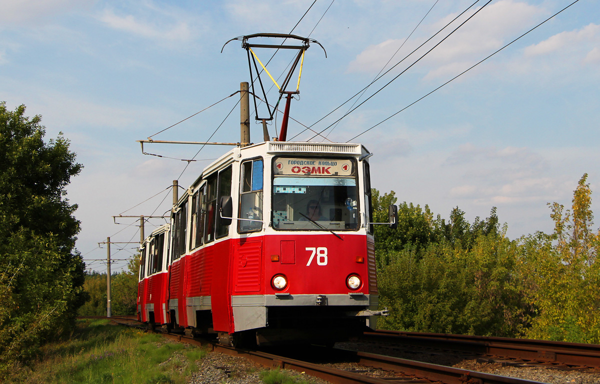 Старий Оскол, 71-605 (КТМ-5М3) № 78; Старий Оскол — Природа за окном трамвая