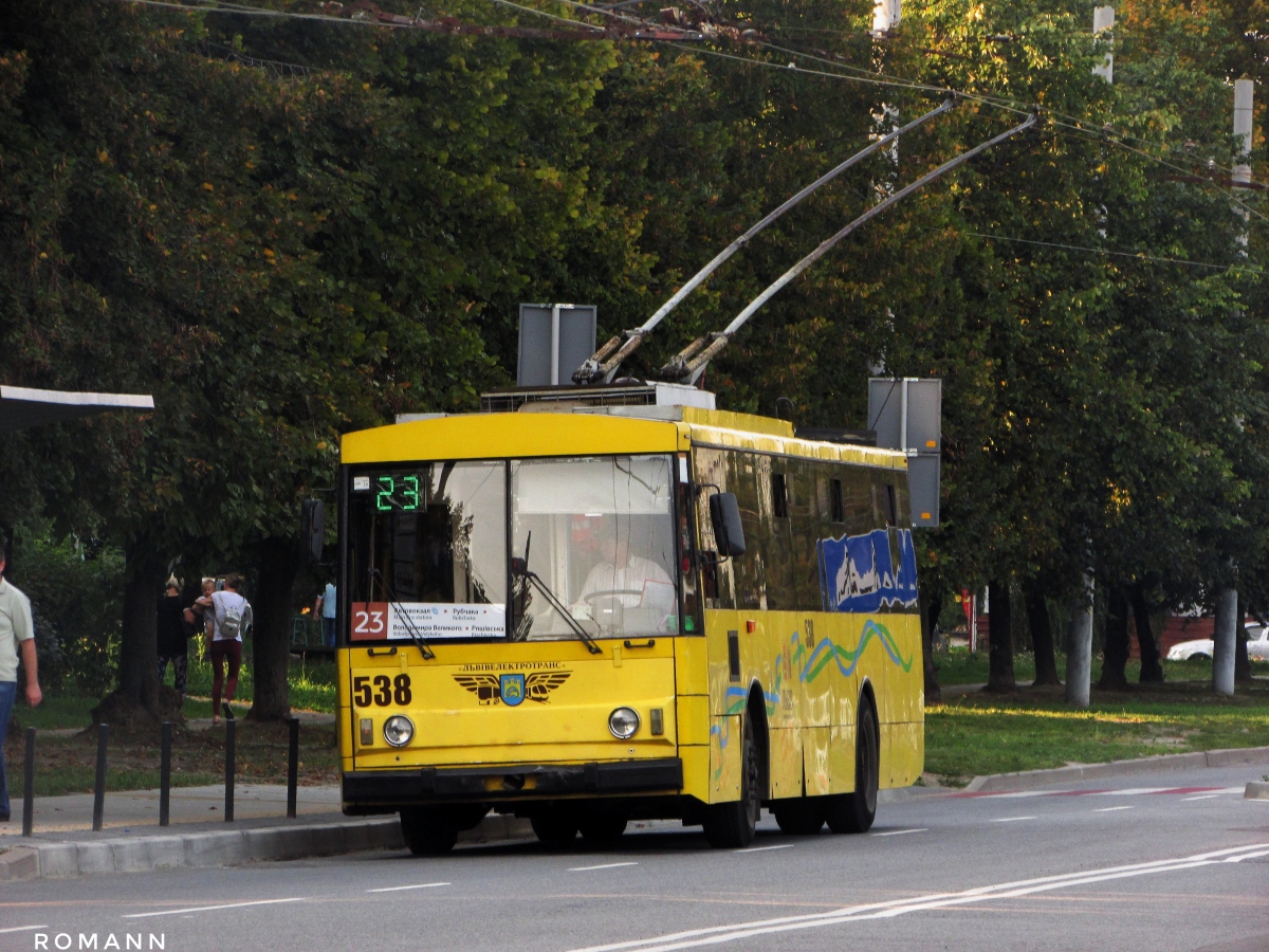 Львов, Škoda 14Tr02/6 № 538