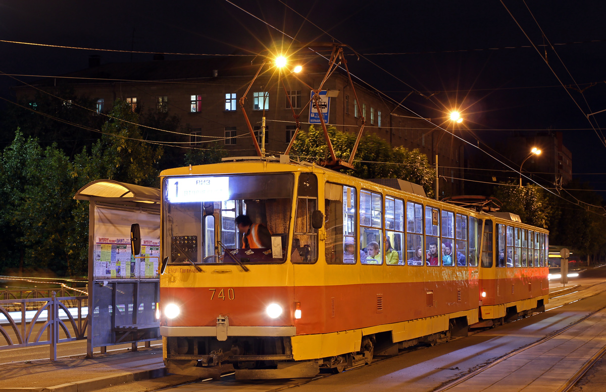 Екатеринбург, Tatra T6B5SU № 740