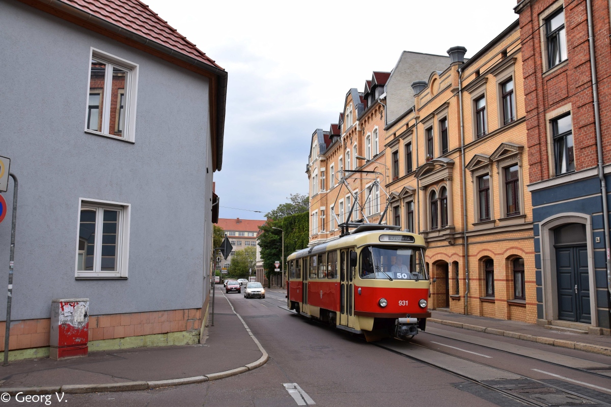 Галле, Tatra T4D № 931; Галле — Юбилей: 50 лет вагонов «Татра Т4Д» в Галле (07.09.2019)