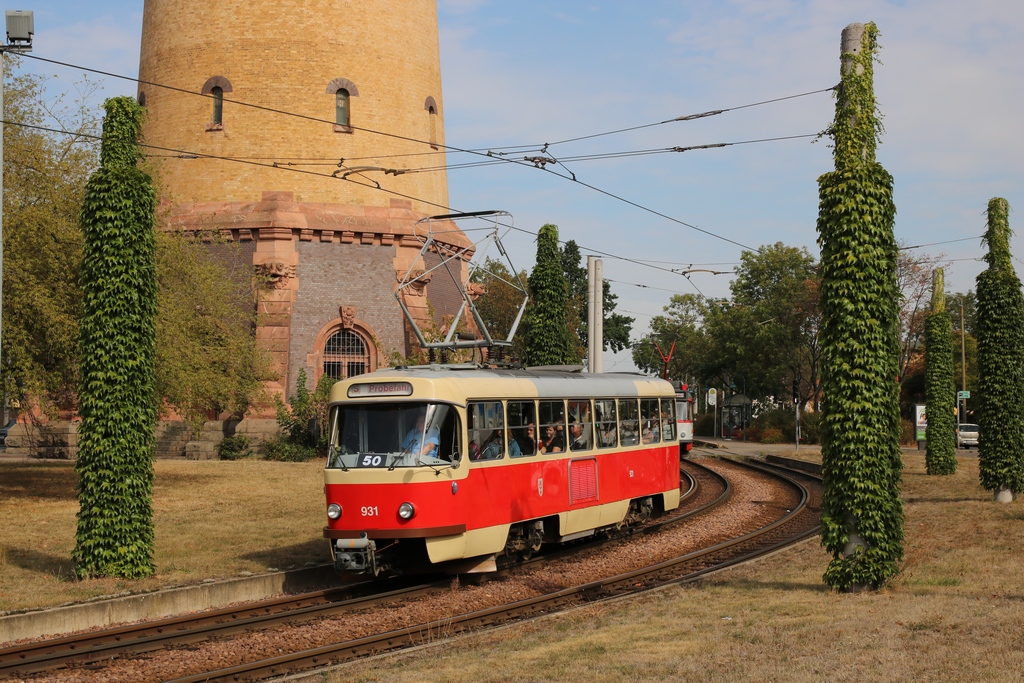 Галле, Tatra T4D № 931; Галле — Юбилей: 50 лет вагонов «Татра Т4Д» в Галле (07.09.2019)