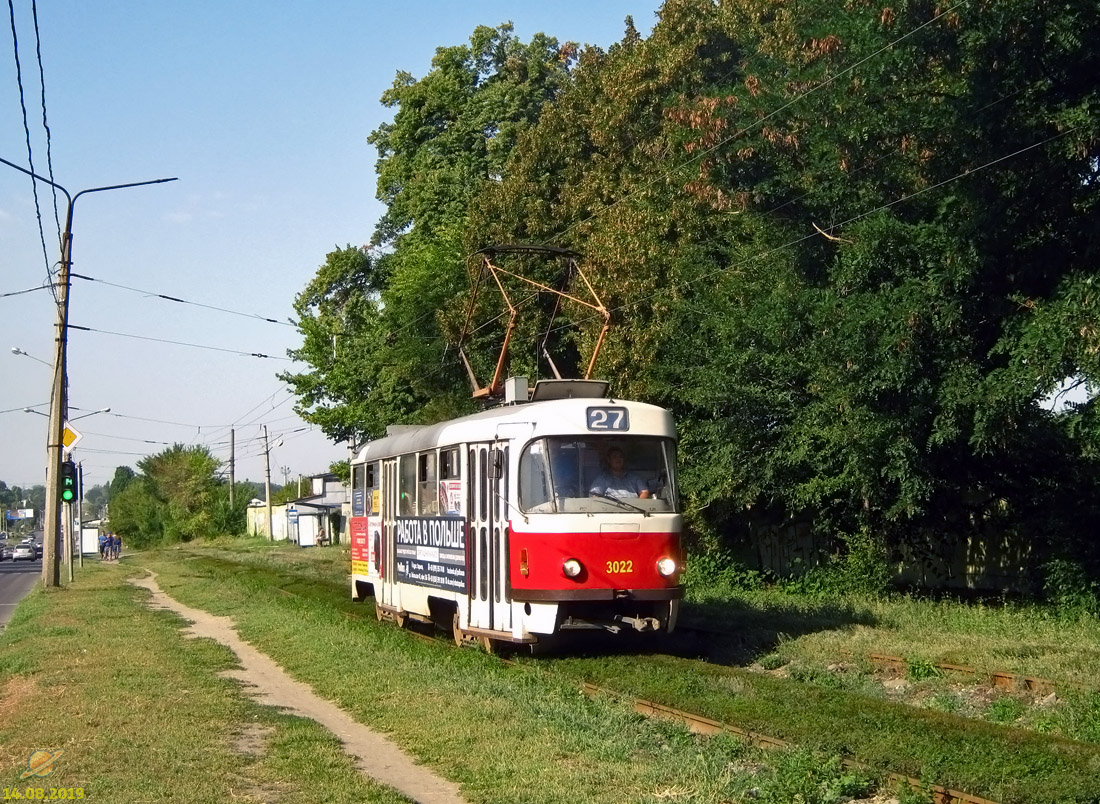 Харьков, Tatra T3SUCS № 3022
