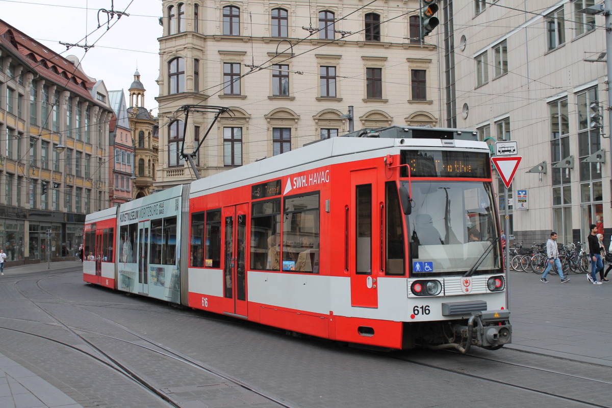 Галле, Duewag MGT6D № 616