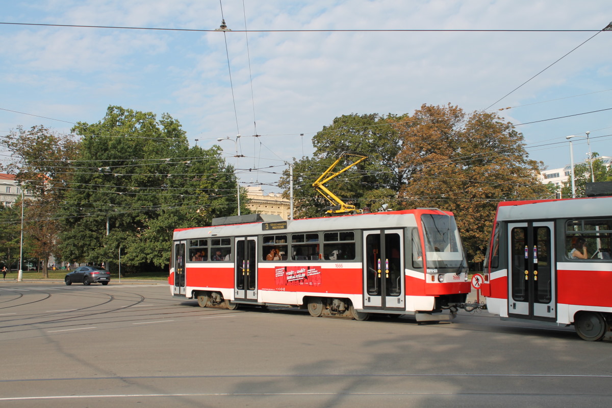 Брно, Tatra T3R (1995) № 1666