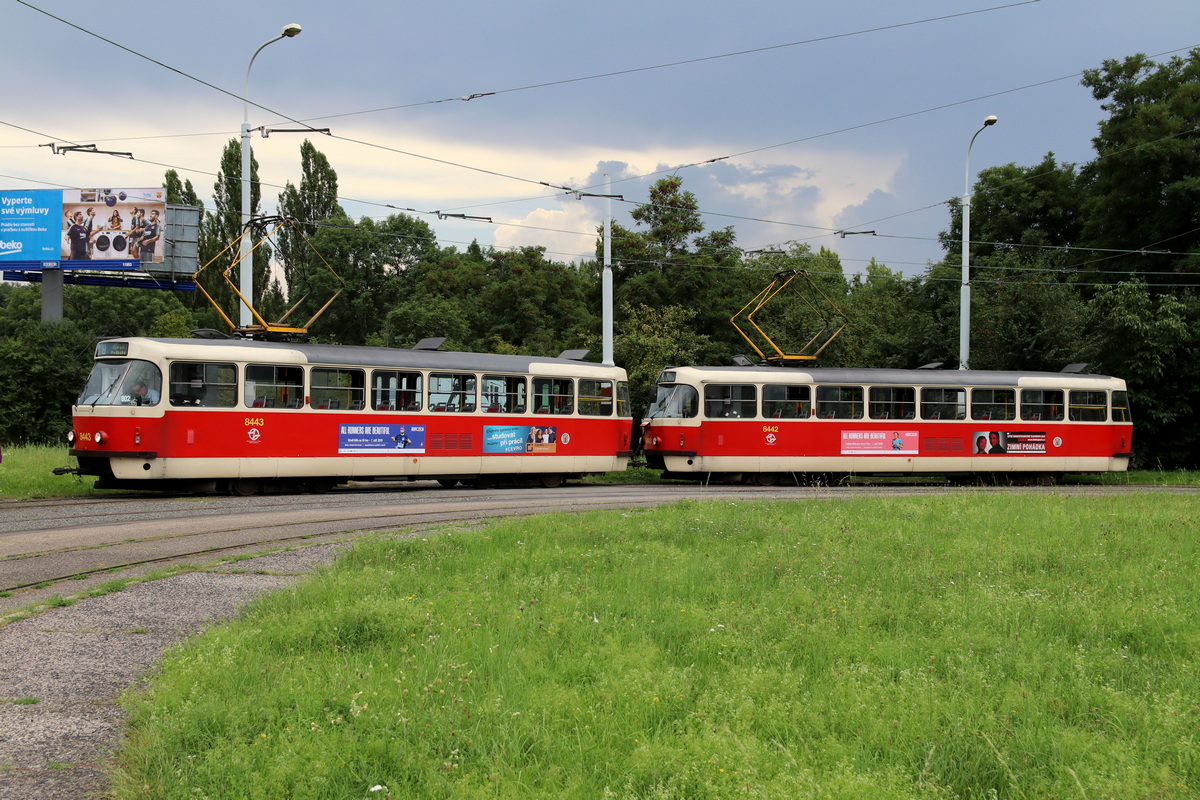 Прага, Tatra T3R.P № 8443; Прага, Tatra T3R.P № 8442