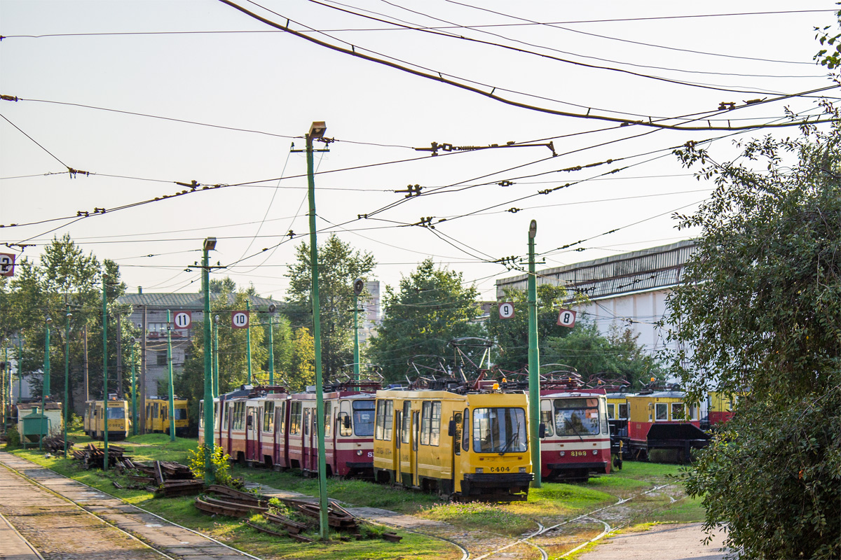 Санкт-Петербург, 71-134К (ЛМ-99К) № С-404; Санкт-Петербург — Служба пути (бывший трамвайный парк № 8)