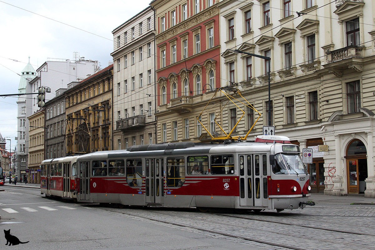 Прага, Tatra T3R.PLF № 8257