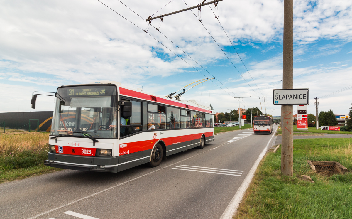 Брно, Škoda 21Tr № 3023