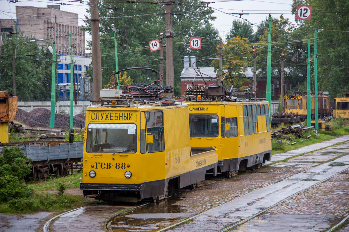 Санкт-Петербург, ЛМ-68М № ГСВ-88; Санкт-Петербург — Служба пути (бывший трамвайный парк № 8)