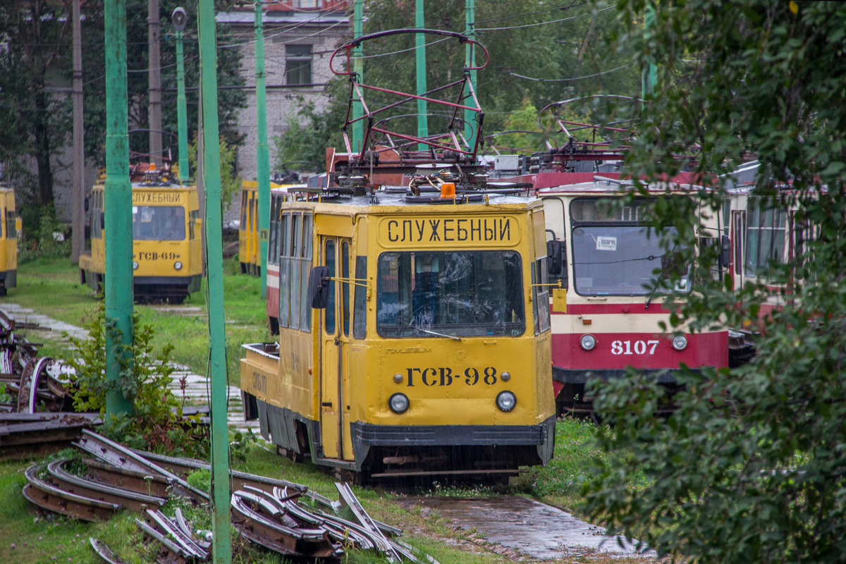 Санкт-Петербург, ЛМ-68М № ГСВ-98; Санкт-Петербург — Служба пути (бывший трамвайный парк № 8)