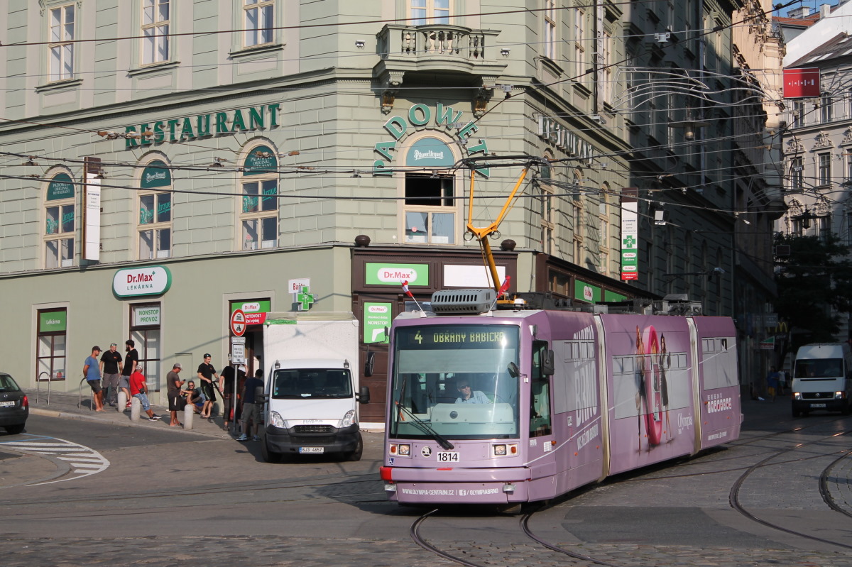 Brno, Škoda 03T6 Anitra # 1814 Brno, Škoda 03T6 Anitra # 1814