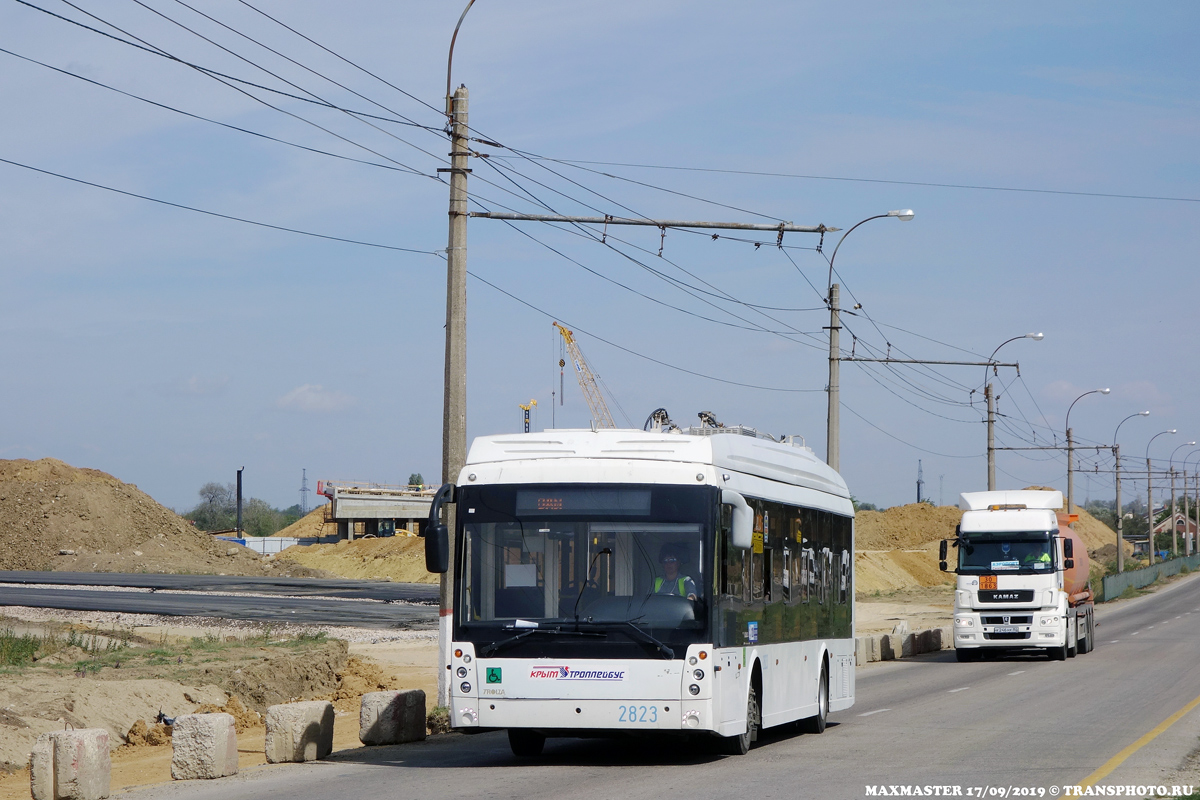 Крымский троллейбус, Тролза-5265.03 «Мегаполис» № 2823; Крымский троллейбус — Движение троллейбусов без КС (автономный ход)