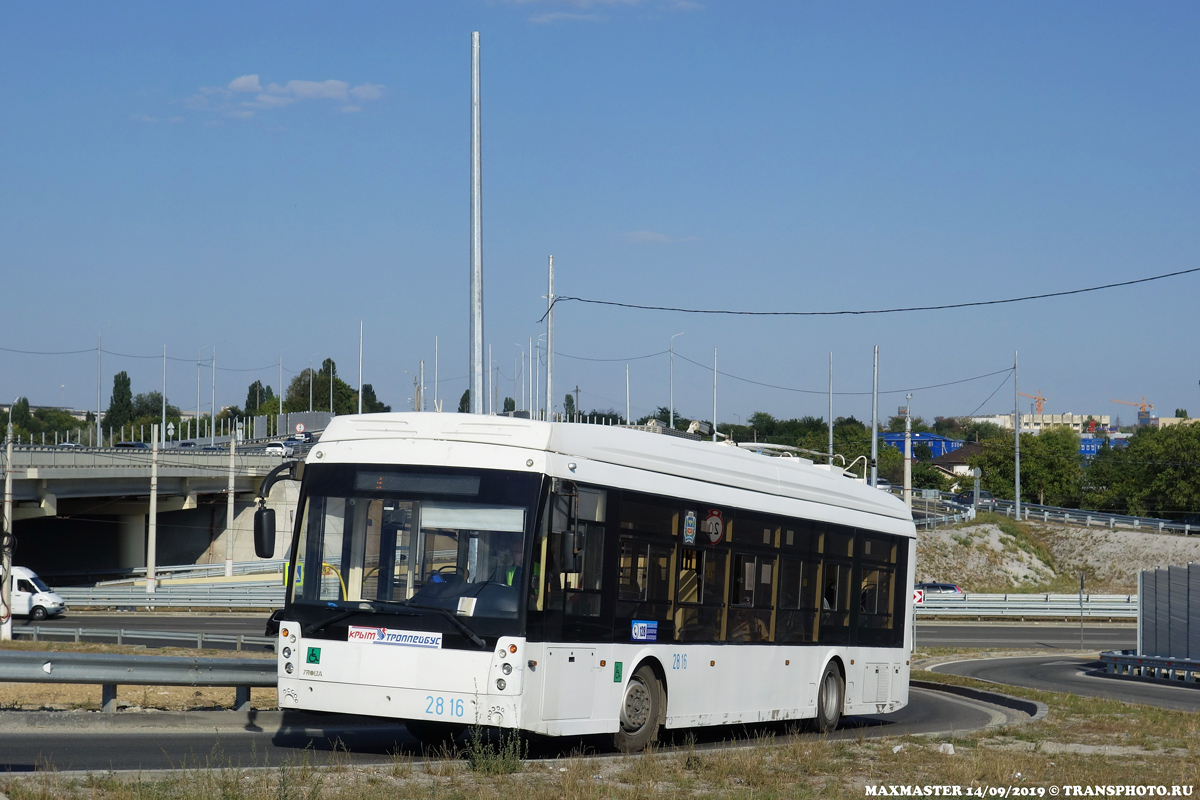 Крымский троллейбус, Тролза-5265.03 «Мегаполис» № 2816; Крымский троллейбус — Движение троллейбусов без КС (автономный ход)