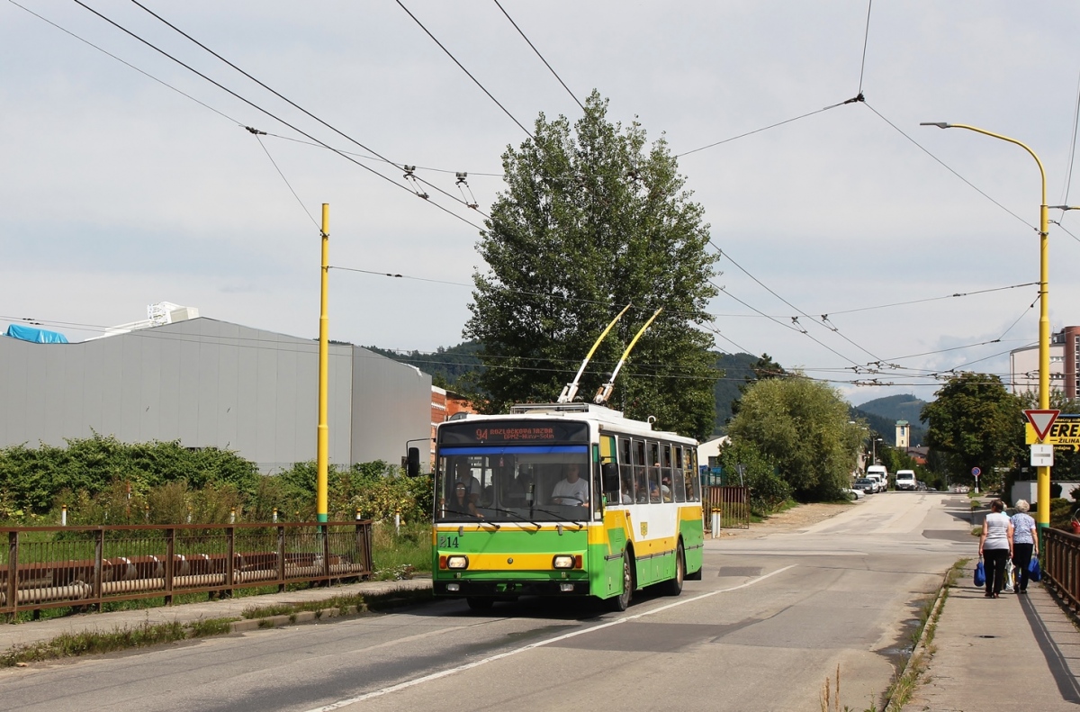 Žilina, Škoda 14Tr14/7 č. 214; Žilina — Slávnostné rozlúčenie s trolejbusmi typu Škoda 14Tr & 15Tr (17.08.2019) • Farewell ceremony with Škoda 14Tr & 15Tr trolleybuses (17.08.2019)