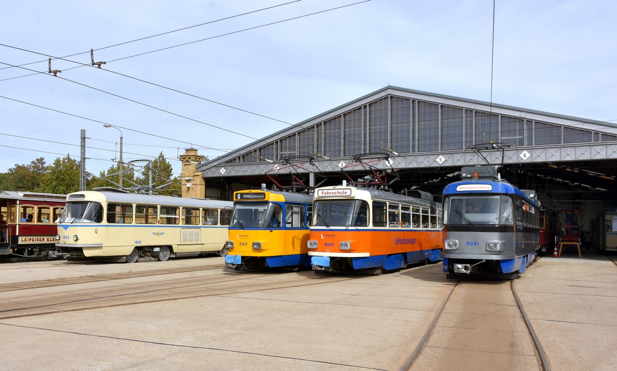 Lipsko, Tatra T4D-M2 č. 5001; Lipsko, Tatra T4D-S / P č. 5091