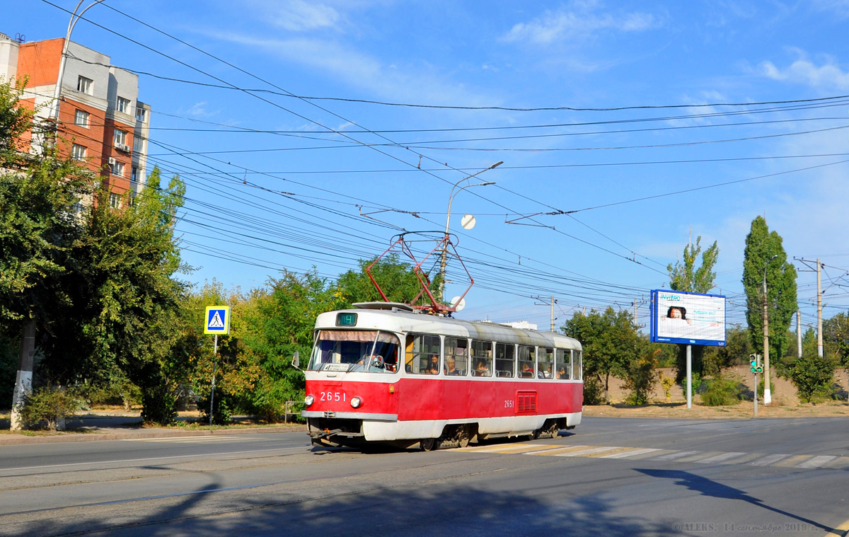 Волгоград, Tatra T3SU (двухдверная) № 2651