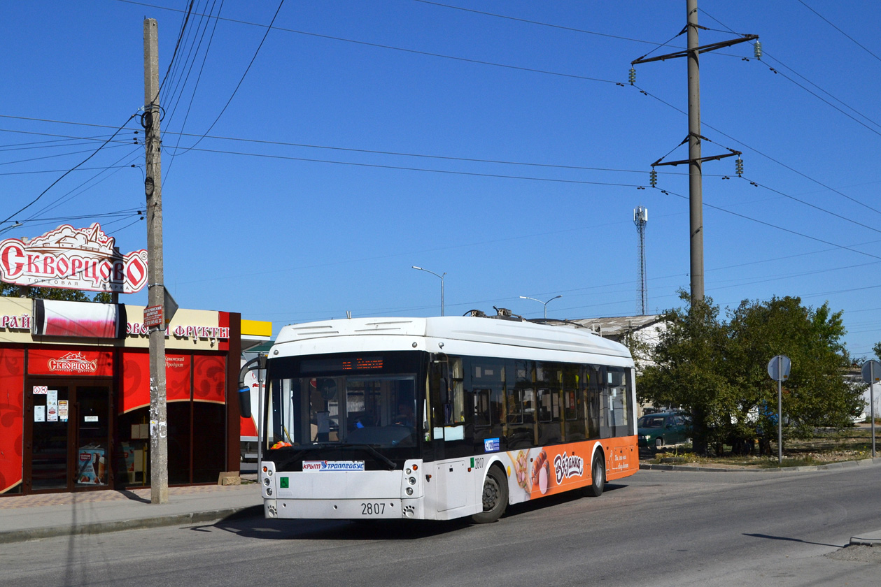 Қырым троллейбусы, Trolza-5265.03 “Megapolis” № 2807; Қырым троллейбусы — The movement of trolleybuses without CS (autonomous running)