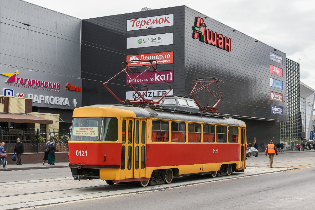 Москва, Tatra T3SU (двухдверная) № 0121