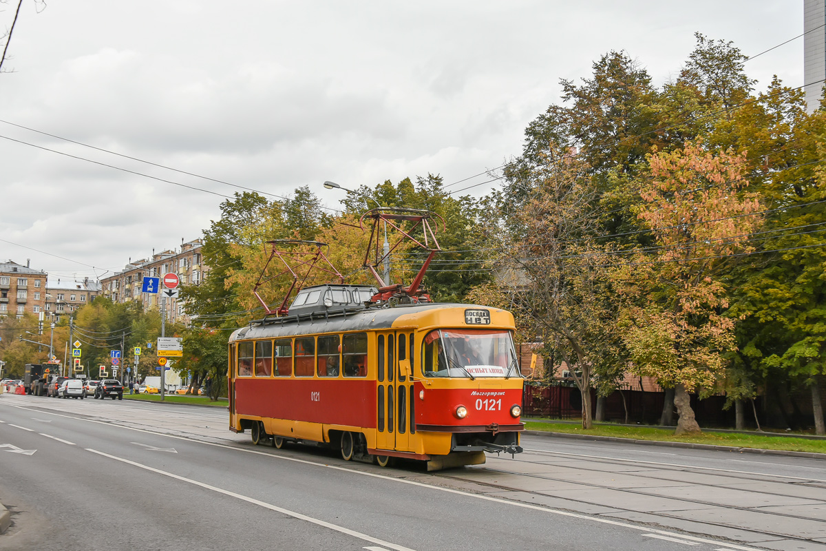 Москва, Tatra T3SU (двухдверная) № 0121