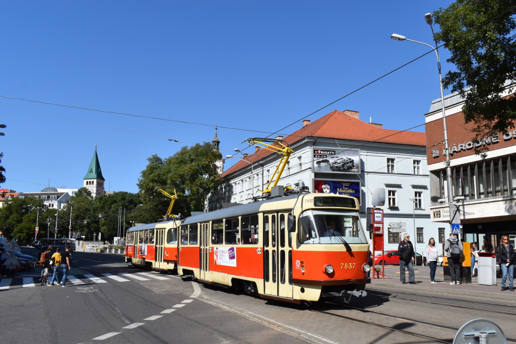 Братислава, Tatra T3G № 7837; Братислава, Tatra T3G № 7838; Братислава — Deň otvorených dverí v DPB 2019 * День открытых дверей