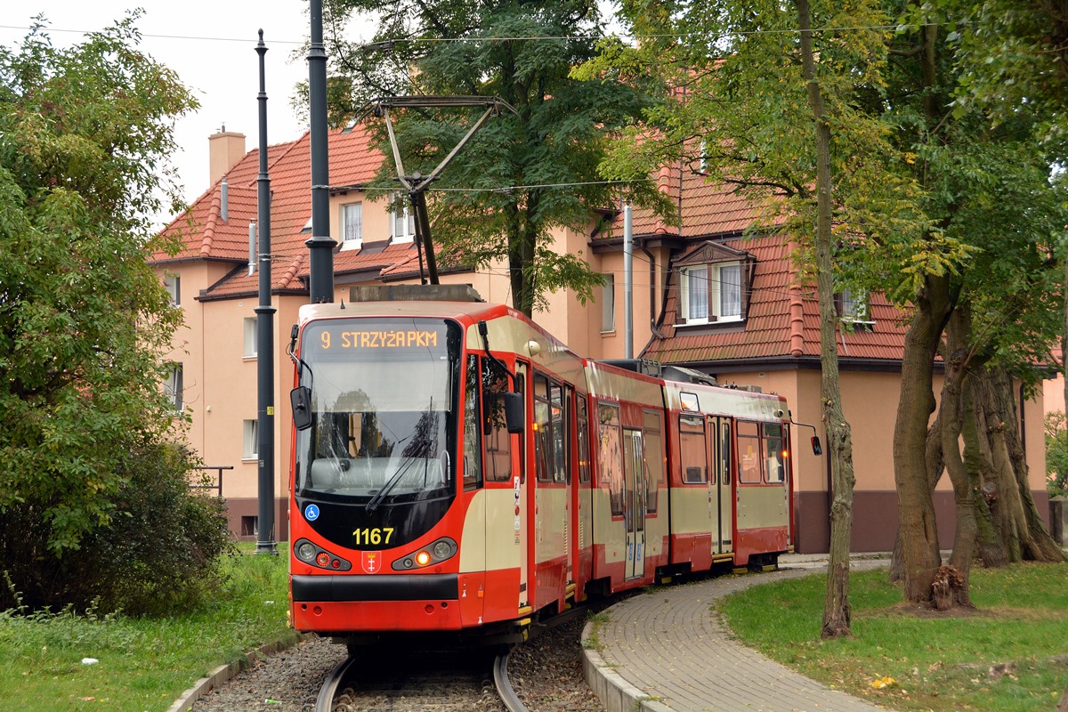 Gdańsk, Duewag N8C-MF 18 № 1167