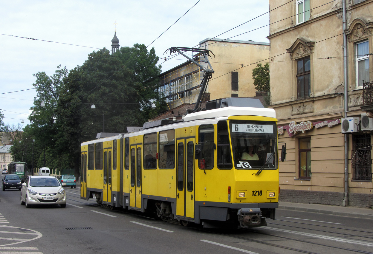 Львов, Tatra KT4DM № 1216